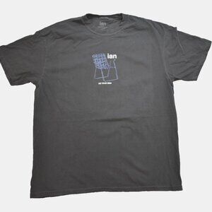 Ian US Tour 2024 Black Wash (Gray) Rapper Concert Tee Shirt New XL